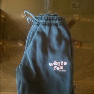 white fox joggers size xs
